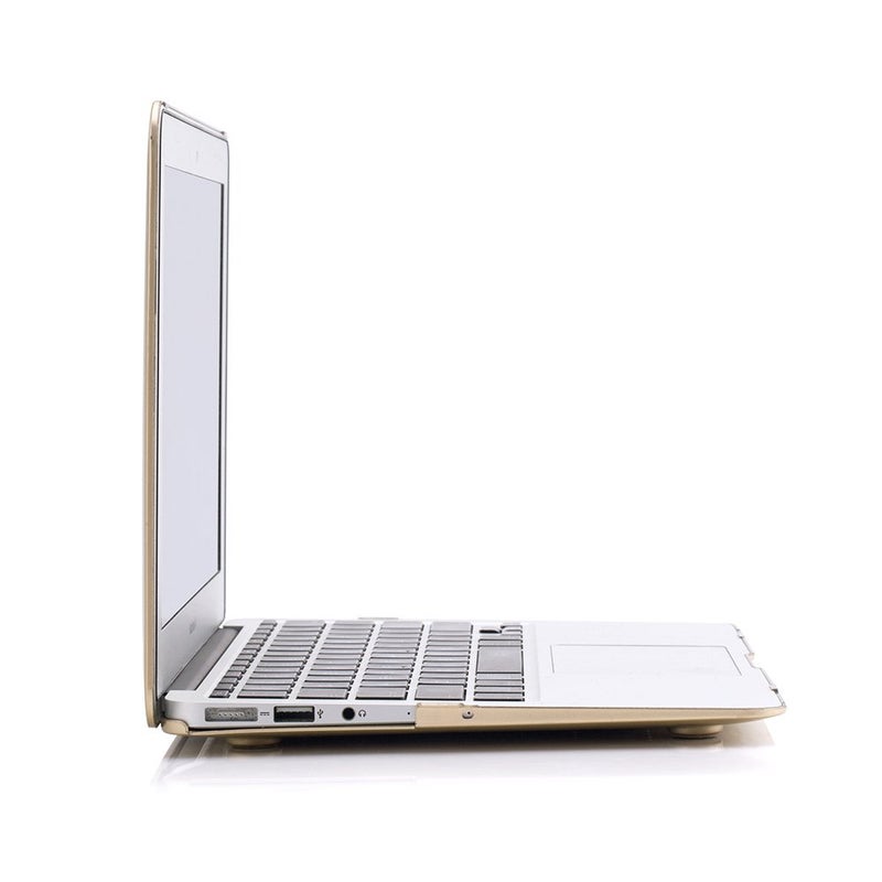 RUBAN Case Compatible with MacBook Air 11 Inch Release (A1370/A1465), Plastic Hard Case Cover for MacBook Air 11 Inch, Gold - Image 4